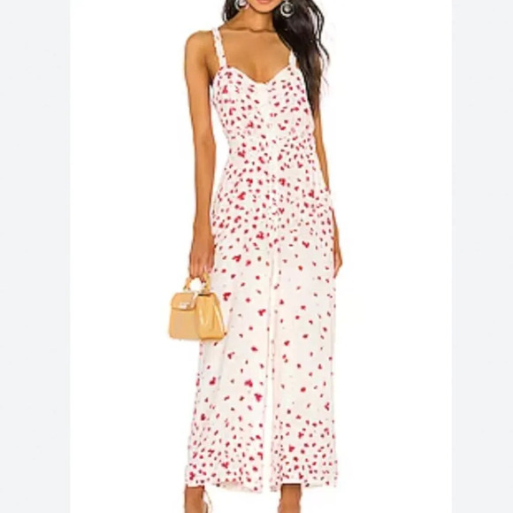 The Jetset Diaries Falling For You Jumpsuit Size XS EUC - Picture 1 of 5